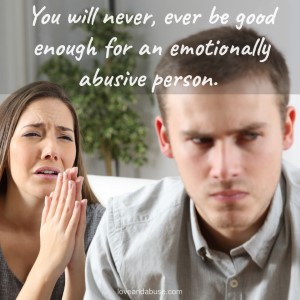 Should you try harder to please the emotionally abusive person?